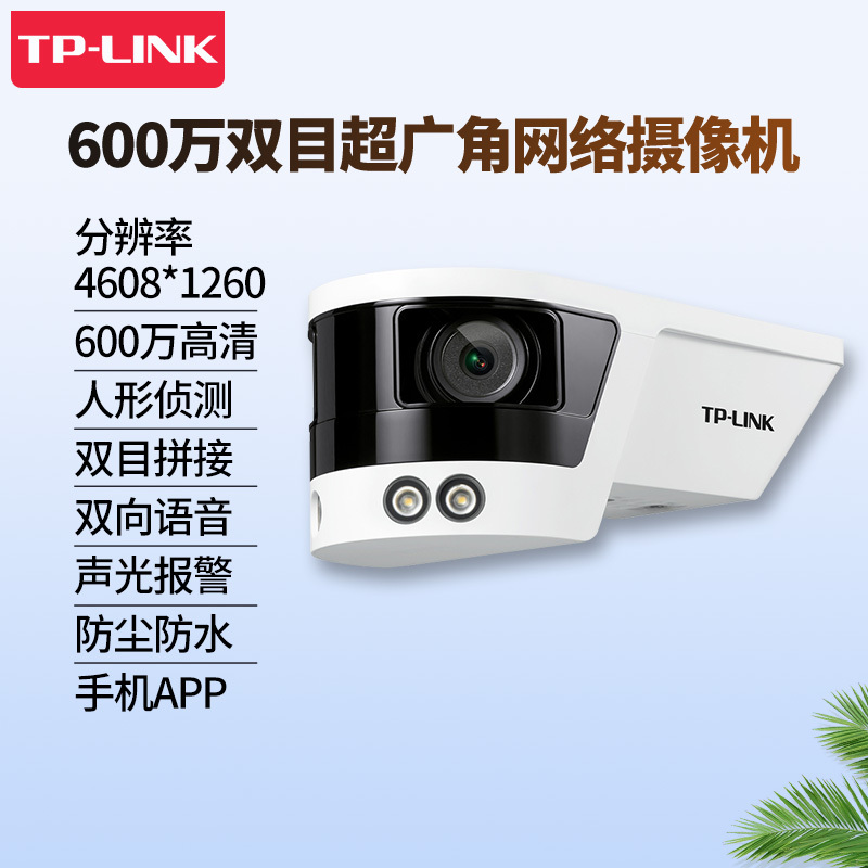 TP-LINK 600万双目超广角网络摄像机 TL-IPC568VP-A4