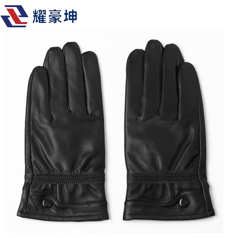 端固 加绒羊皮防寒手套触屏保暖手套 YH23 双高清大图