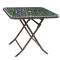 尋木匠户外铁艺塑料椅玻璃桌折叠台休闲室外藤椅三五件套外摆椅单桌单人