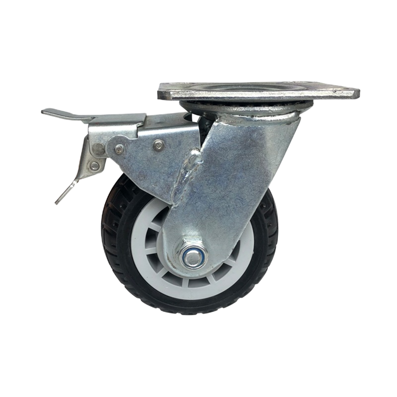 易企采 四个起订 5寸万向刹车脚轮平板手推车转向轮(单位/个)高清大图