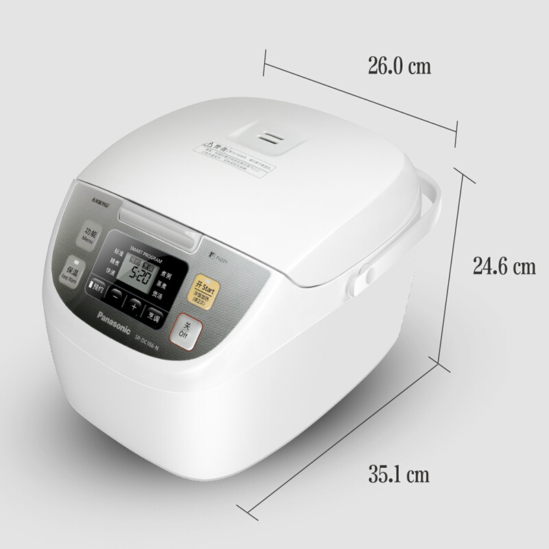 松下(Panasonic)电饭煲 4.8L日本家用智能大容量电饭锅可预约 4-6-8人 SR-DC186-N高清大图