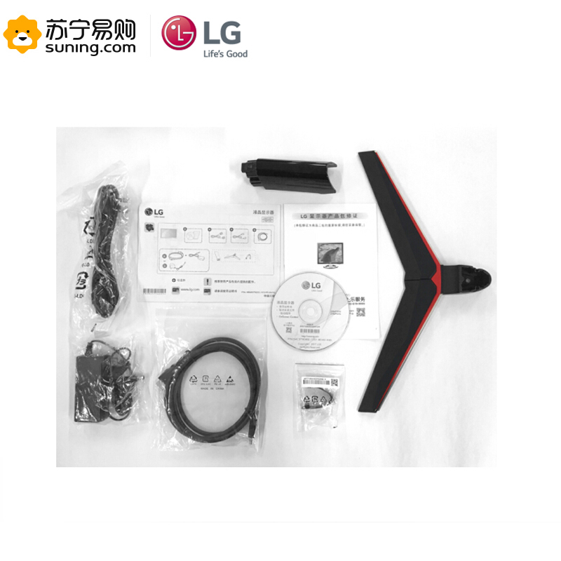 LG 24MP59G-P 23.8英寸游戏电竞 FreeSync 1ms响应IPS硬屏 低闪屏滤蓝光LED背光液晶显示器 DP HDMI接口