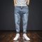 YUANSU牛仔裤男秋季2020哈伦束脚韩版潮流工装休闲潮牌浅色宽松九分裤子休闲裤