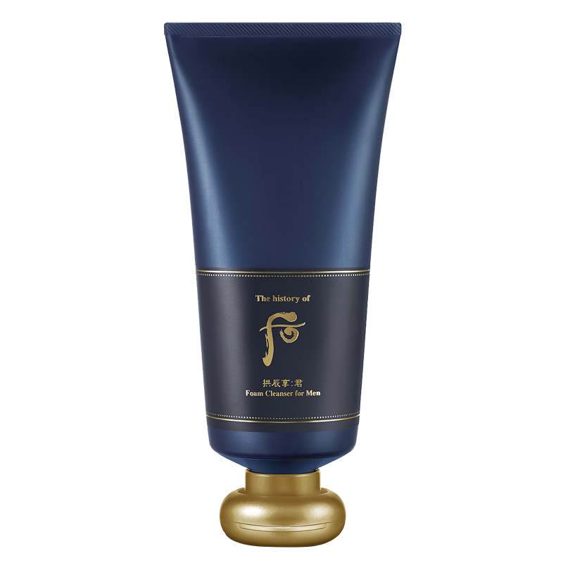后(whoo) 拱辰享男士洗面奶 拱辰享君泡沫洁面膏 180ml 润泽肌肤 温和