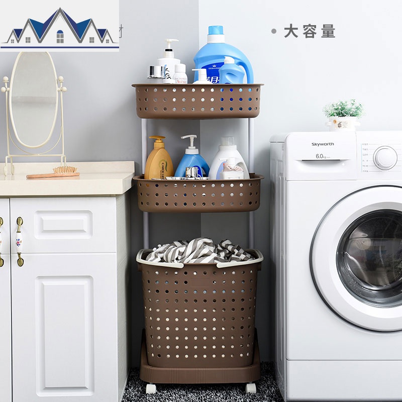 脏衣篮收纳筐塑料家用脏衣服收纳框大号浴室洗衣娄洗衣篮子脏衣篮 三维工匠收纳篮高清大图