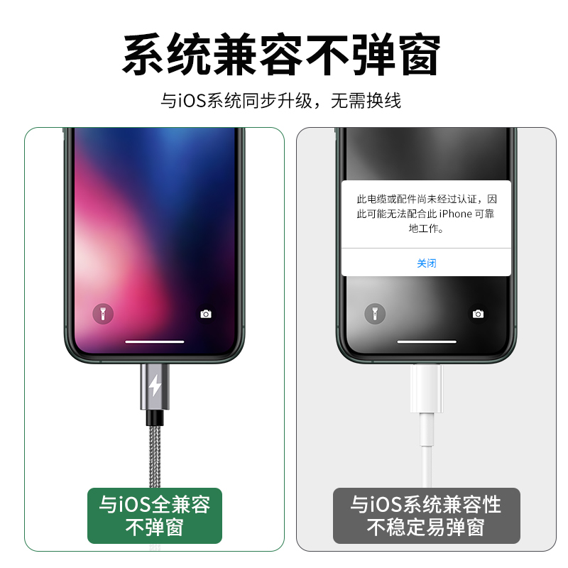 塔菲克(TAFIQ)数据线三合一快充二合一充电器适用苹果华为安卓一拖二编织数据线1m/土豪金[苹果/type-c]一条装