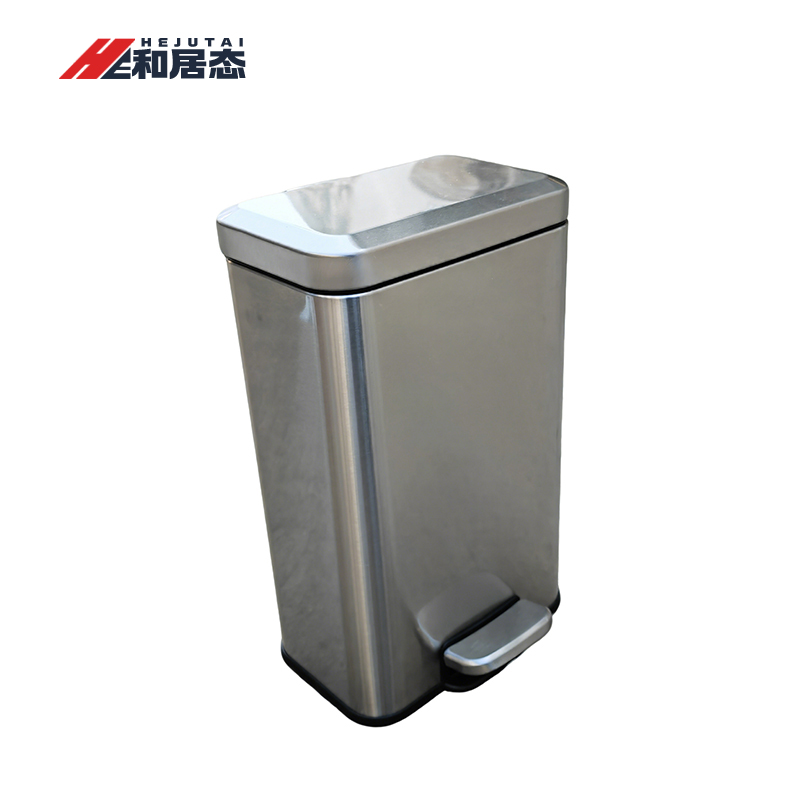 和居态 不锈钢脚踏式垃圾桶 15L 个高清大图