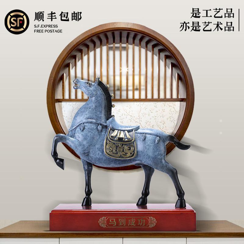 唐马将军马铜马摆件客厅酒柜办公室装饰公司店铺开业乔迁商务礼品_656