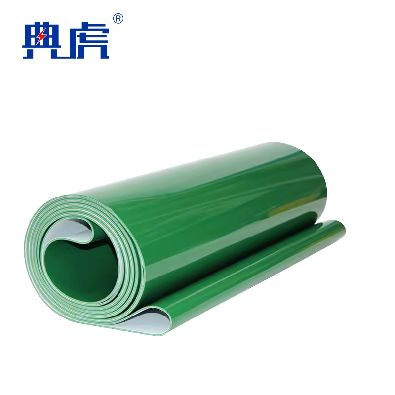 典虎 夹布塑胶垫 绿色光面+麻纹面 5mm*1.2m*5m 件高清大图