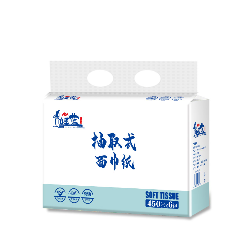 凯圣蓝 KSL-MJZ 180mm*155mm*4层 450张/包 抽取式面巾纸 6.00 包/提 (计价单位:提)高清大图