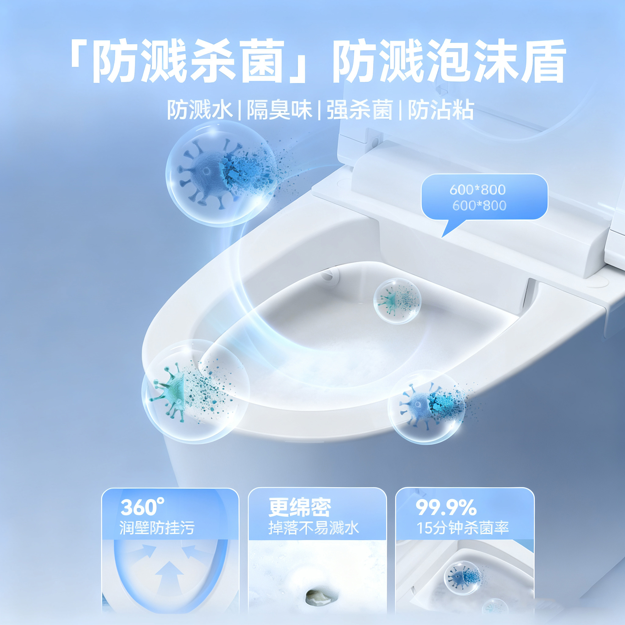 瑞尔特R&T智能马桶A6Max自动开盖离座关盖冲水自动调温高清大图