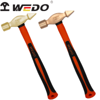 WEDO维度工具 防爆工具 铝青铜 铍青铜 防爆装柄扁尾锤 敲击锤 锤子 无火花无磁