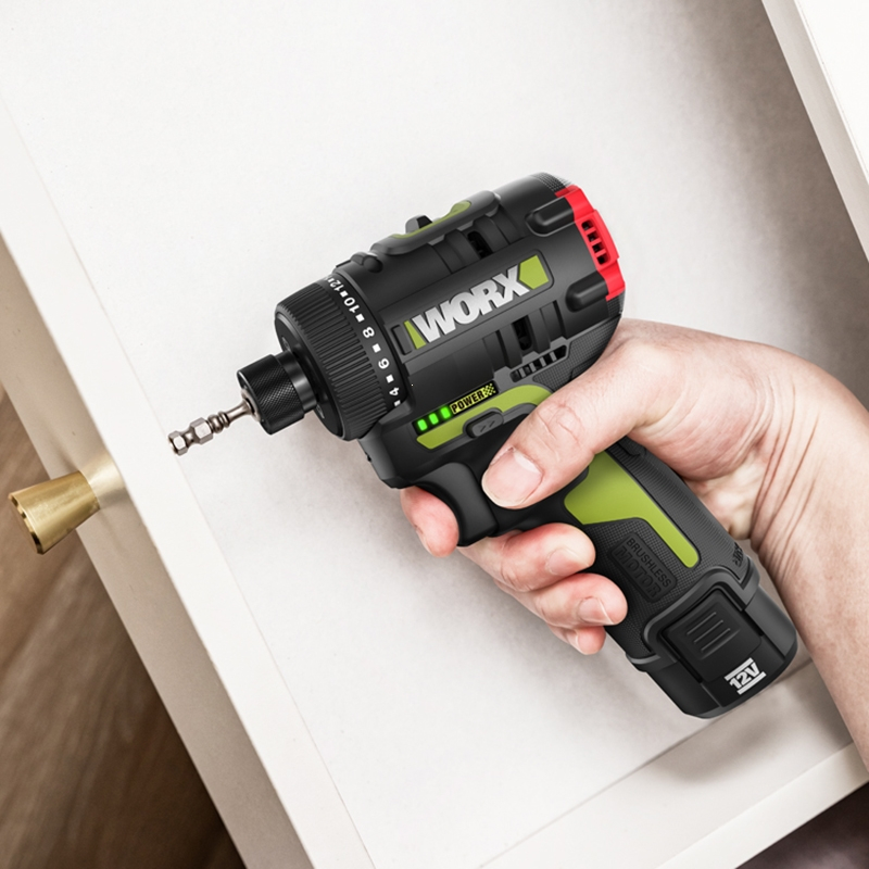 威克士wu129锂电无刷起子机冲击电钻充电手钻电动螺丝刀家用工具