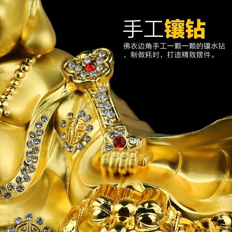 汽车摆件弥勒佛车用车上座式香水除异味车载小车内装饰品金属佛像