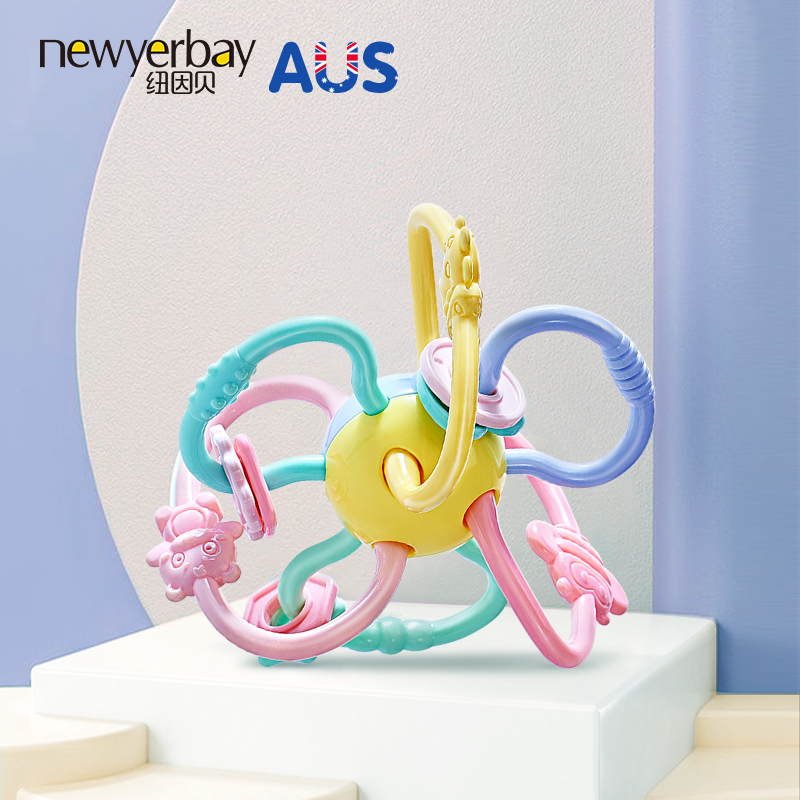 纽因贝 Newyerbay 绳类 球类纽因贝曼哈顿手抓球婴儿手摇铃牙胶磨牙棒玩具可水煮咬咬3 4 12 价格图片品牌报价 苏宁易购苏宁自营