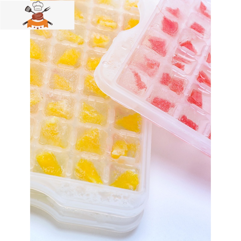 冰块模具家用自制雪糕冰盒速冻器带盖做冷饮小号冰格器冰棒盒子 敬平 288小格冰格[共6层]+长方形3.7L+送冰铲高清大图