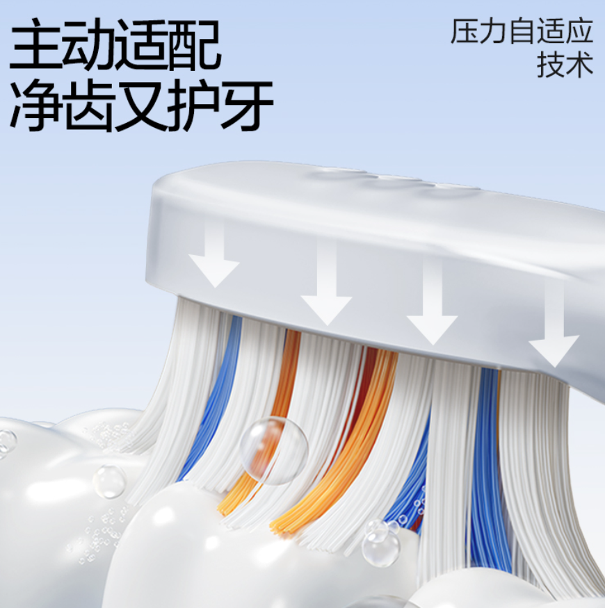 素士电动牙刷PT1 小米MI生态链精选 成人旅行装护牙齿净白软毛刷美白声波震动情侣牙刷免打孔送女友生日礼物礼盒装高清大图