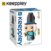 Keeppley阴阳师鬼切方头仔积木拼装小颗粒益智手办潮玩具乐启蒙拼插组装