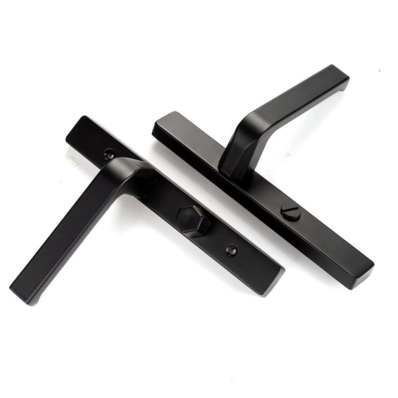 金魅 玻璃门锁 黑色125孔配小25锁舌 个高清大图