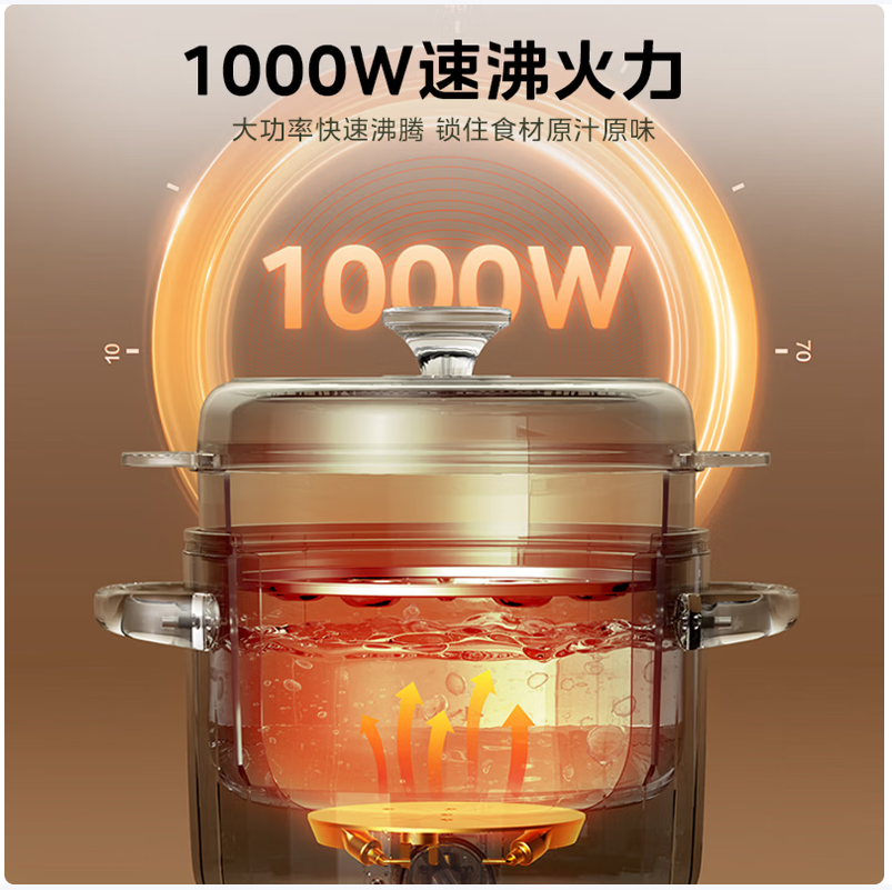 美的智能电火锅机械控温2升大容量不锈钢内锅健康煮食高清大图