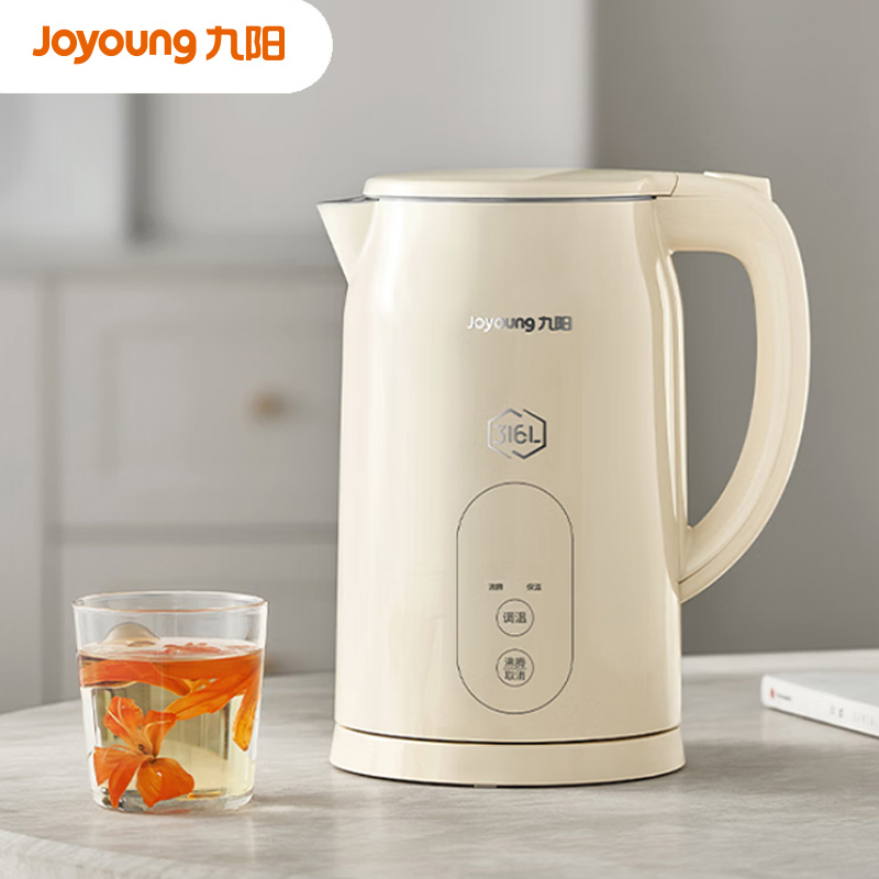 九阳 1.7L可保温电热水壶K17ED-W390高清大图