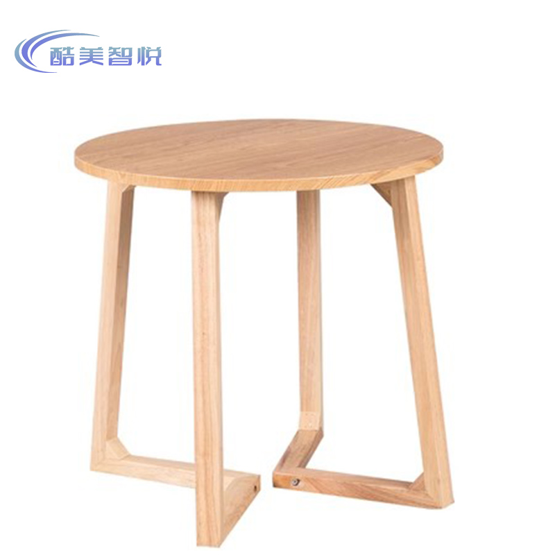 酷美智悦 胡桃色茶几圆桌60*60*60cm KM-JZ457 张高清大图