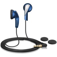 [性价比耳机]森海塞尔(Sennheiser) MX365 蓝色 立体声有线耳机 强劲低音 驱动立体声 入耳式耳机