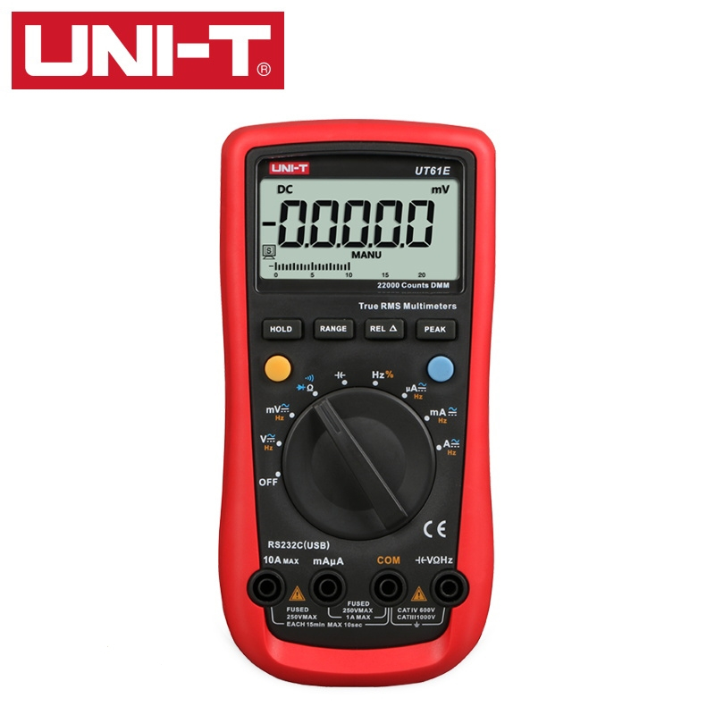 优利德(uni-t)自动量程万用表ut61e高精度四位半数字万用表数字表测