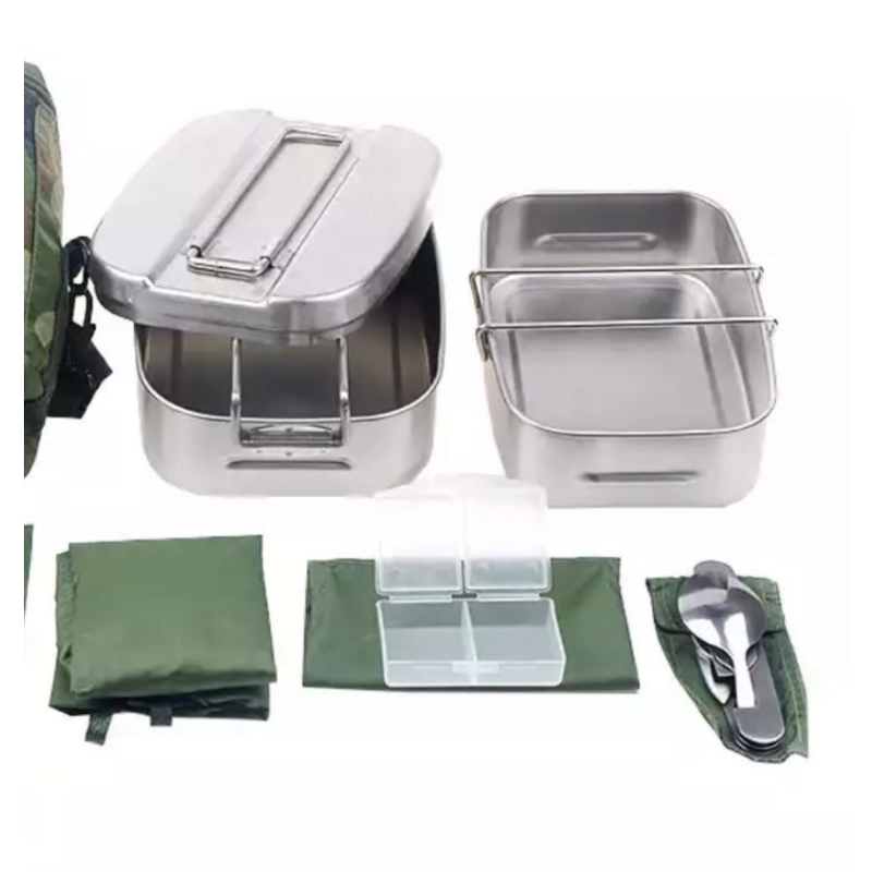 企购优品 05式单兵饭盒餐具单兵炊具组合套装