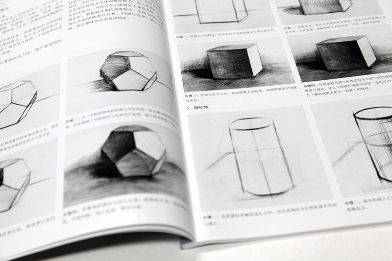 [正版图书]素描考级教程(1-6级)张楠 素描几何体静物写生五官写生入门基础教材 考试大纲示范图例 技法训练应试要点 优高清大图
