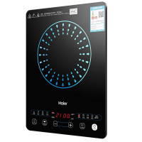 海尔（Haier）电磁炉C21-BC29 黑色 套装火锅家用智能正品电磁炉灶