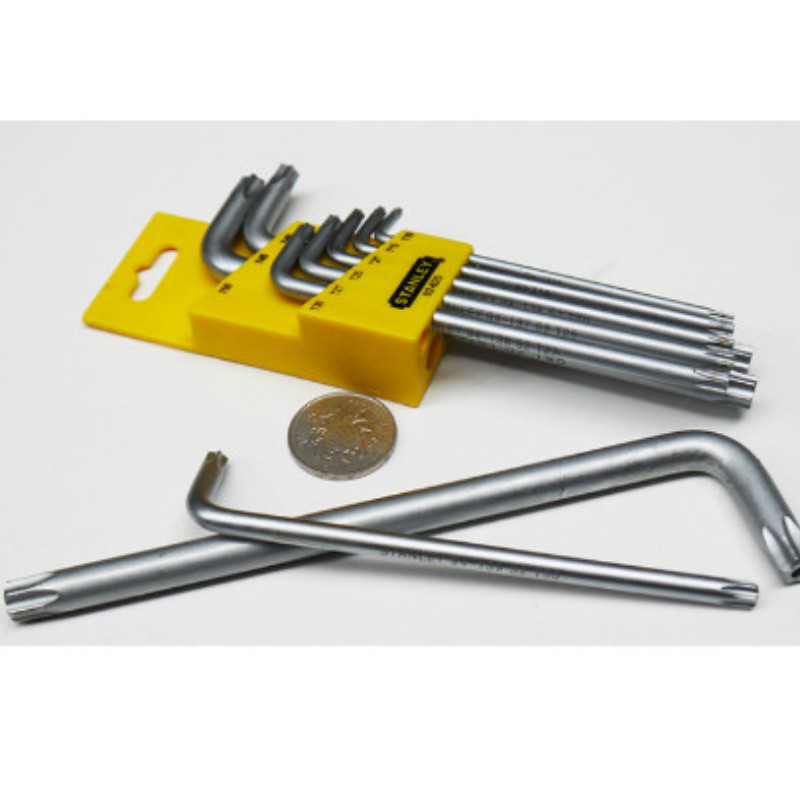 史丹利 Stanley92-625-239件长L型中孔花形扳手套装T10-T50