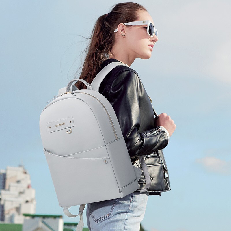 新秀丽双肩包电脑包背包旅行包 samsonite 14英寸苹果华为笔记本电脑包BY9