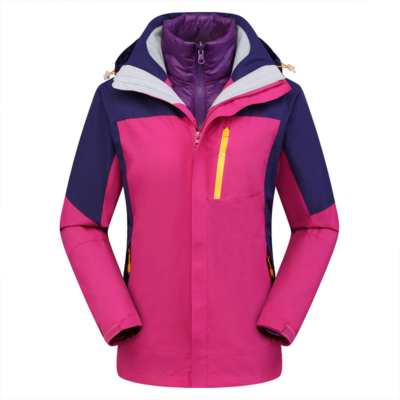 燕舞 YW21WG09CFY7289Z 防寒服 女士羽绒冲锋衣 M-3XL（单位：件） 玫红色 定制品30天发货 XXXL 玫红色