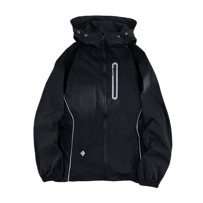 伊夫狼爪yifulangzhua紫色透气轻薄连帽外套男女情侣款夏2024新款户外