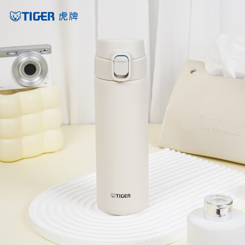 虎牌（TIGER）轻量型不锈钢真空保温杯不锈钢真空一键开启弹盖杯MOY-A48C 480ml高清大图