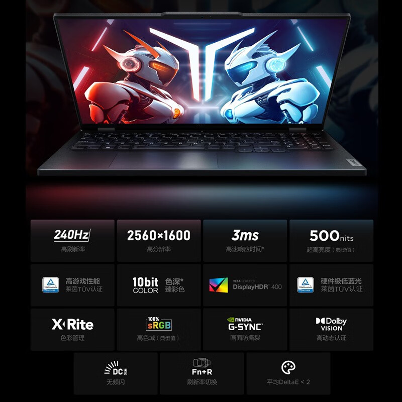 联想(Lenovo)拯救者Y9000P 16英寸电竞游戏本笔记本电脑[13代酷睿i9-13900HX 16G 1TB RTX4060 2.5K 240Hz超竞屏 钛晶灰]