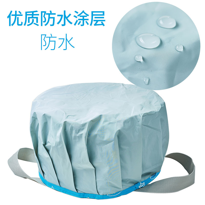 美帮汇便携式小号旅行可折叠水盆 泡脚水桶大号洗衣袋洗脸盆 泡脚袋高清大图
