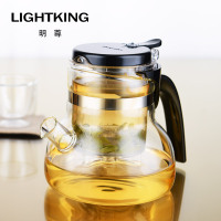 KAMJOVE/金灶 明尊 飘逸杯弹压式茶道杯耐热玻璃茶具花茶杯过滤短嘴泡茶壶茶杯 B-07