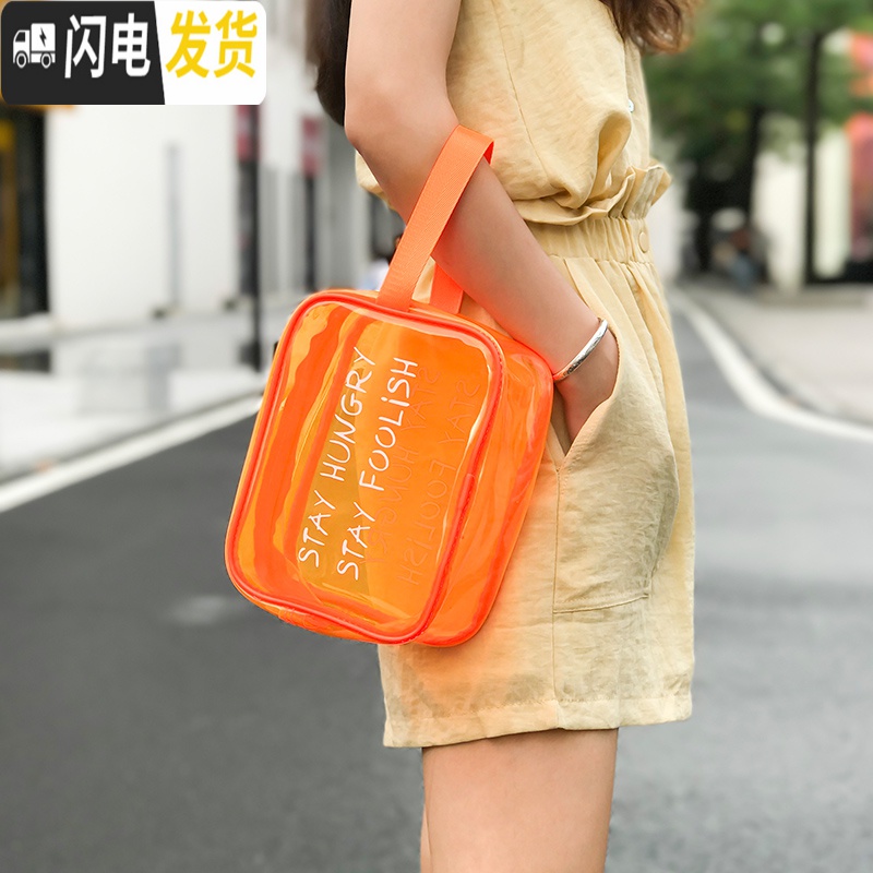 三维工匠防水化妆包ins风超火女pvc大容量化妆品出行收纳袋便携小号洗漱包收纳包高清大图