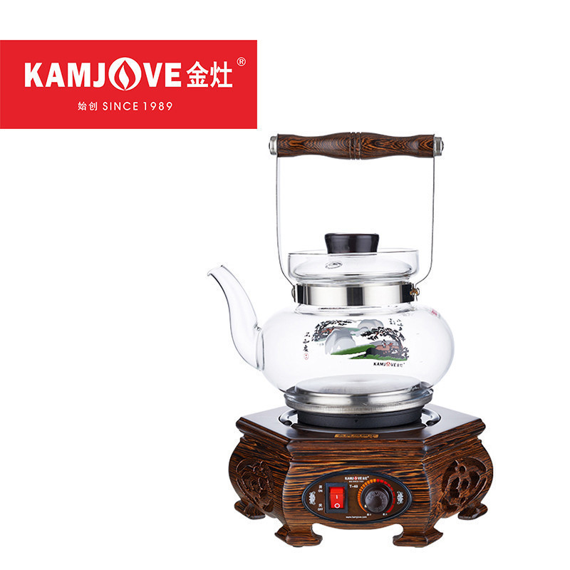 KAMJOVE/金灶 T-40加厚玻璃电热水壶煮茶壶茶艺功夫茶具养生壶 电水壶 热水壶 家用烧水壶 茶壶 0.8L开水壶高清大图