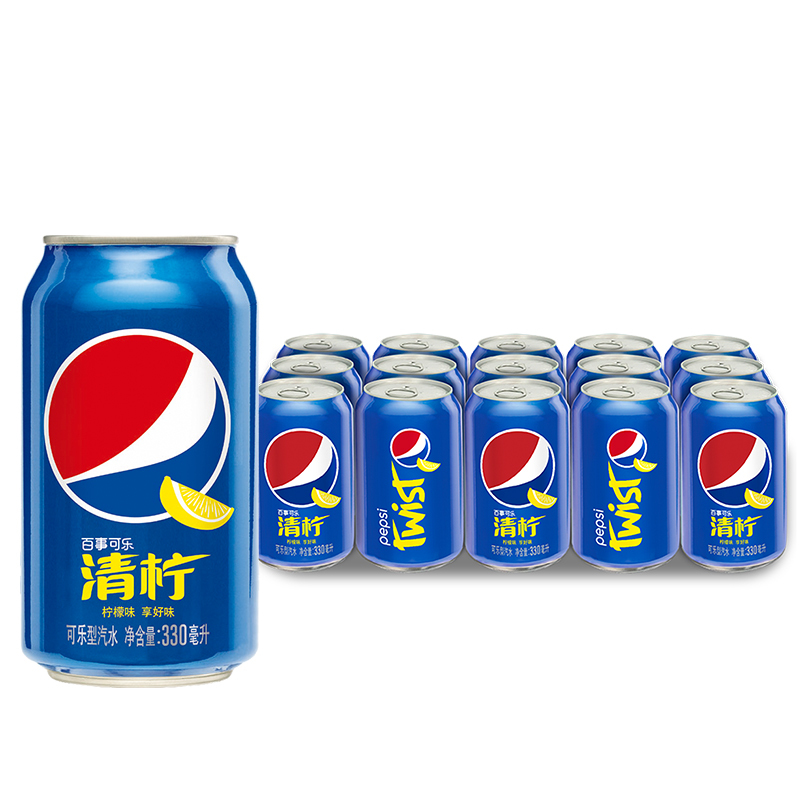 百事可乐清柠可乐型汽水330ml15罐