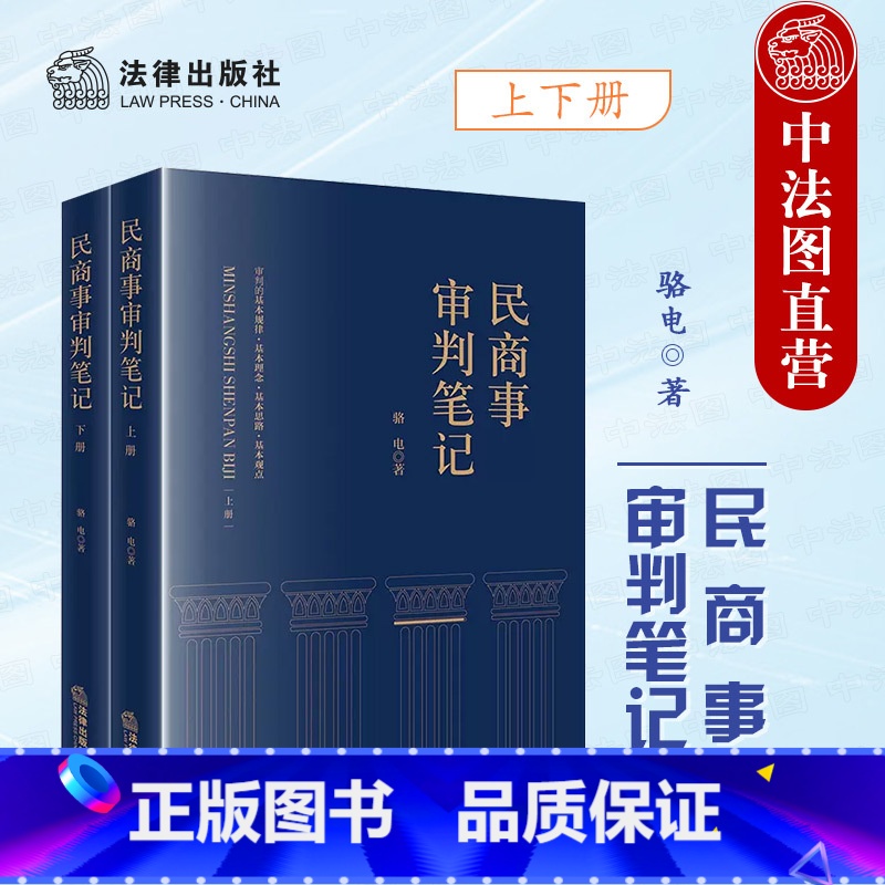 【正版】中法图 民商事审判笔记 骆电 民商事审判司法实务案例分析法律工具书 执行异议之诉第三人撤销之诉民商事法律关系
