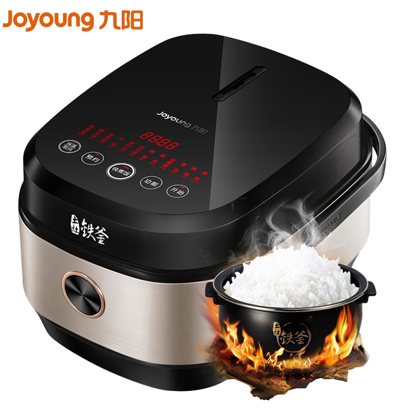 九阳(Joyoung)电饭煲 F-40FS606 2.5斤纯铁内胆 指尖触摸技术 4L 预约功能 底盘加热 电饭锅