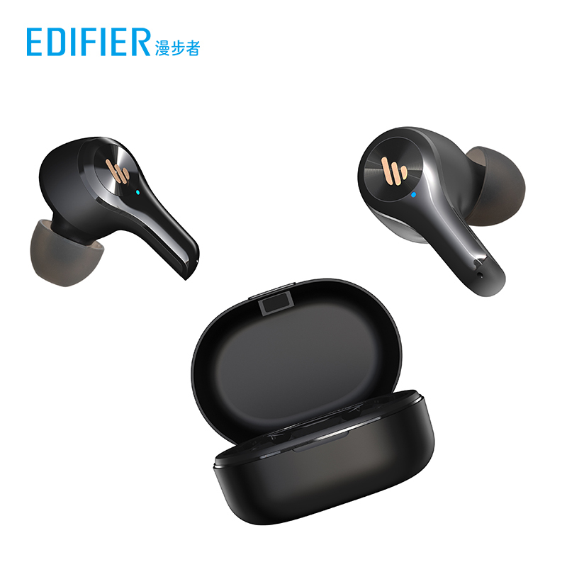 EDIFIER/漫步者 X5真无线蓝牙耳机双耳塞降噪半入耳挂耳式超长待机续航 耀黑