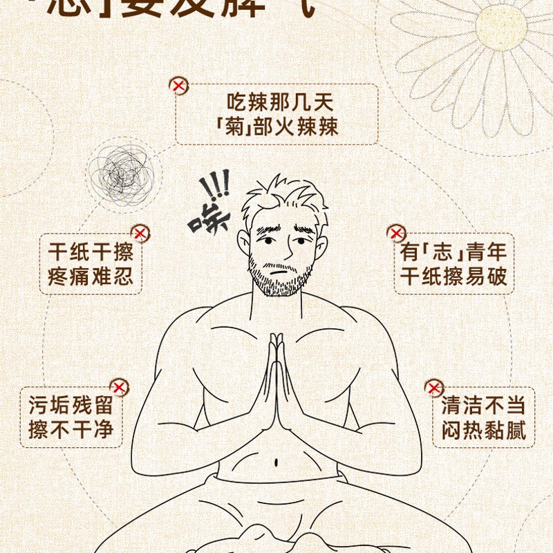德佑湿厕纸湿巾加大加厚擦屁屁护理清洁湿纸巾可直冲马桶草本 64抽 3包 护理湿厕纸高清大图