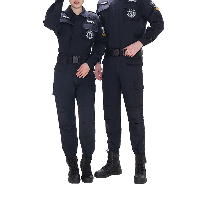 TM008 网格夹克春秋保安服源头工厂 面料款式可定制 S-5XL 套高清大图