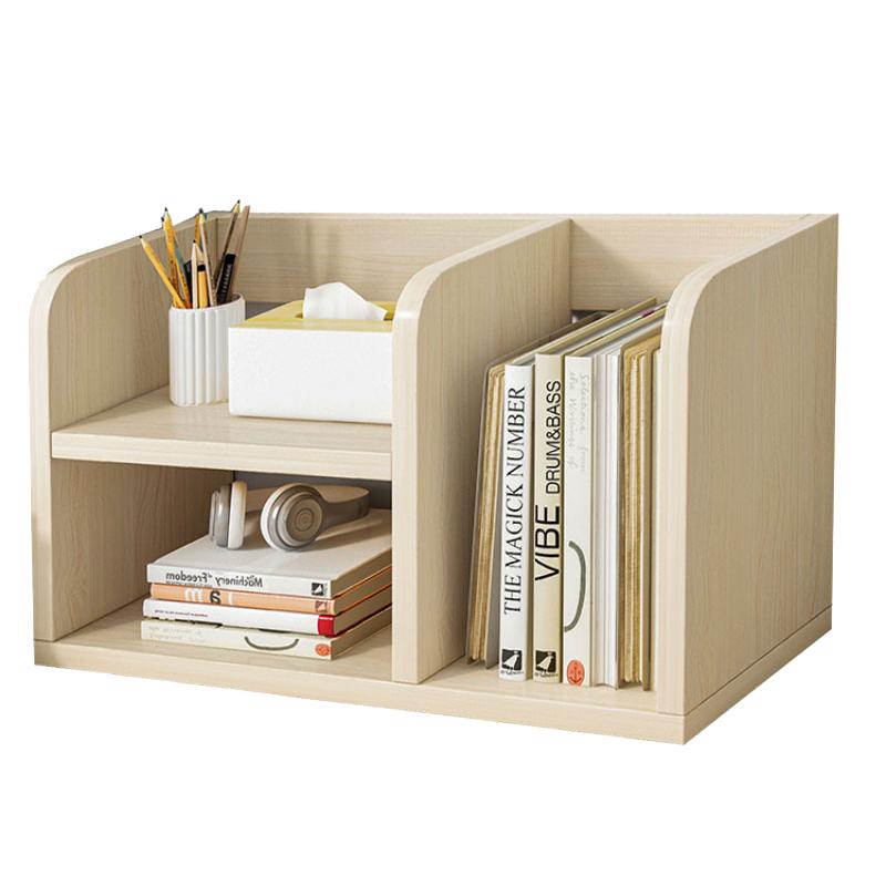 港迪豪桌上书架多层置物架木质桌面收纳小书架