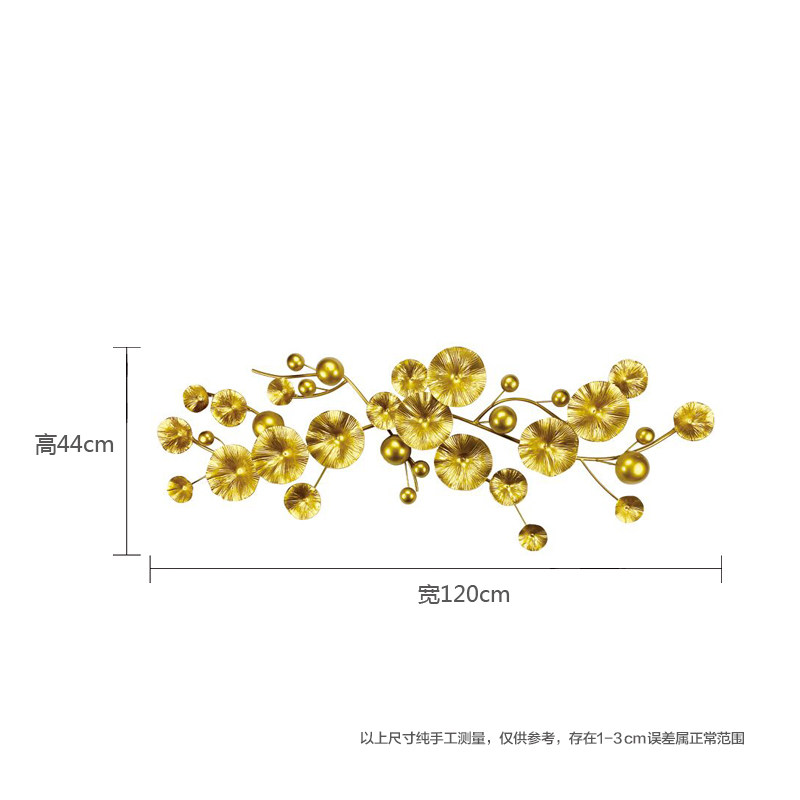 轻奢新中式铁艺装饰壁挂壁饰金属创意沙发背景墙墙面装饰挂件墙饰 三维工匠 支持定制颜色尺寸_106