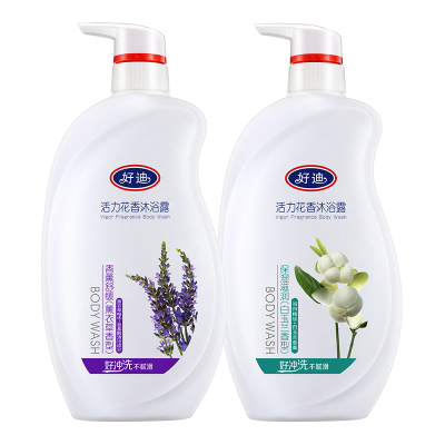 好迪 活力花香沐浴露1500ml（清香花香 温和洁净 保湿滋润 当归精华 好冲洗不腻滑）